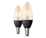 Philips Hue White Inteligentna Żarówka Filament C37 2xE14 8719514302211 - 678459 - zdjęcie 2